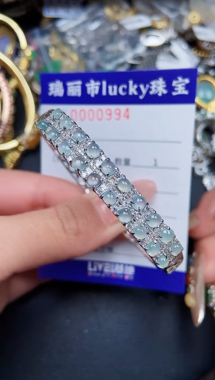 【闪购商品】翡翠颈饰银S925镶嵌0994