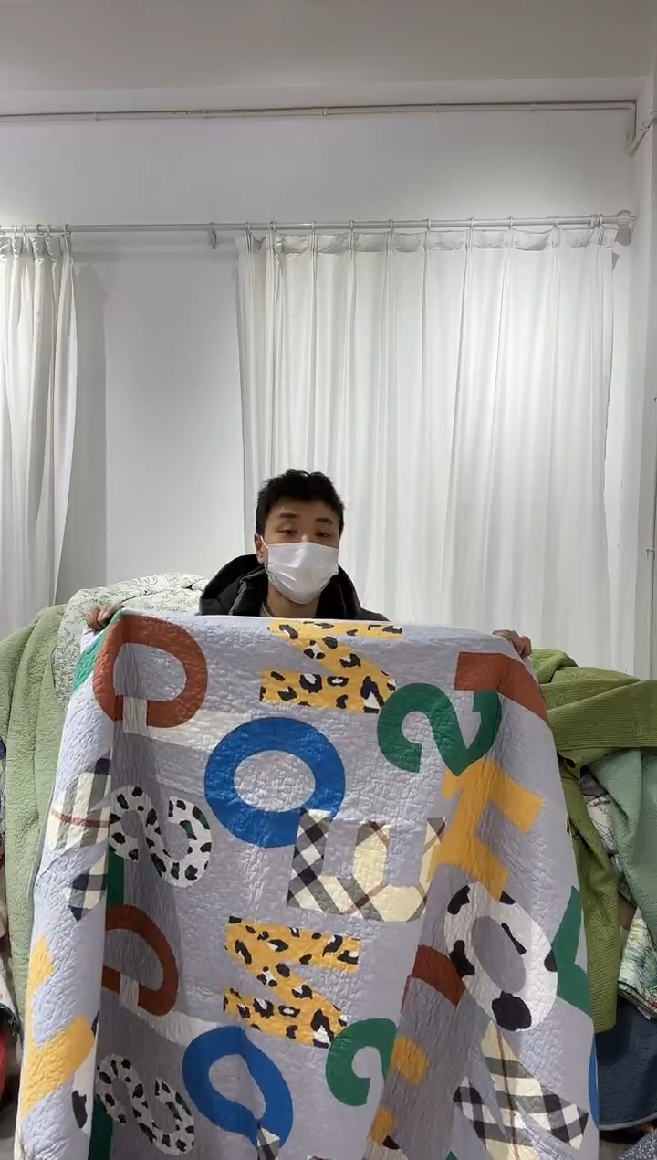 棉150*200纯棉床盖96号微瑕