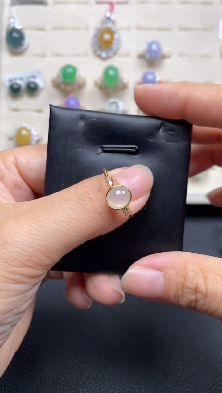 【闪购商品】翡翠戒指银S925镶嵌1111