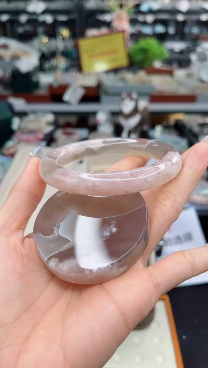 【闪购商品】石英质玉手镯未镶嵌60圈口（赠品镯心）6511626