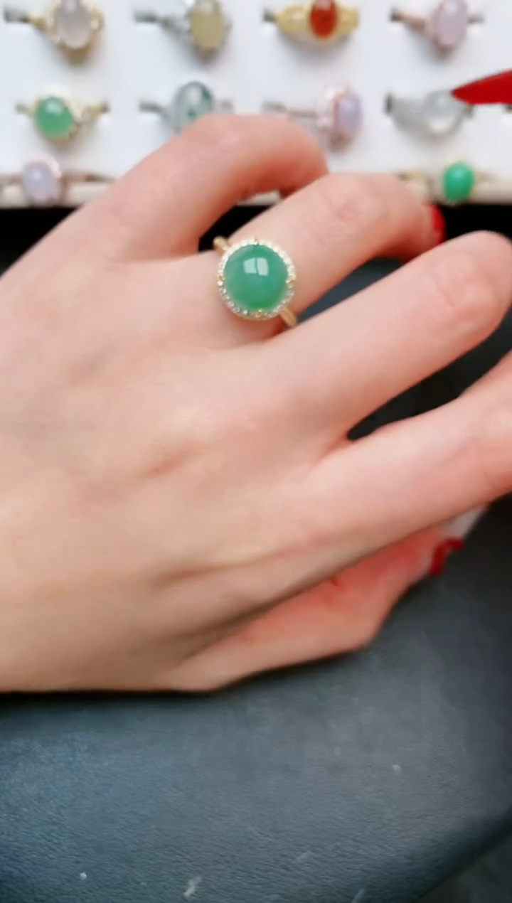 【闪购商品】翡翠戒指银S925镶嵌.....