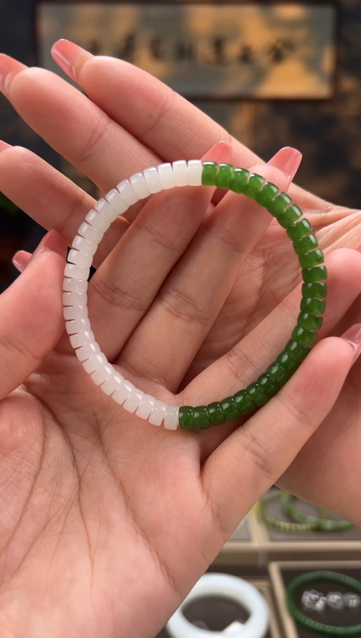 【闪购商品】和田玉手串未镶嵌卡6mm