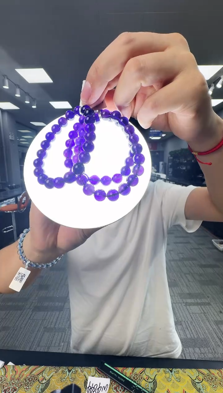 水晶手链未镶嵌6344CK 约9mm多样式发一件