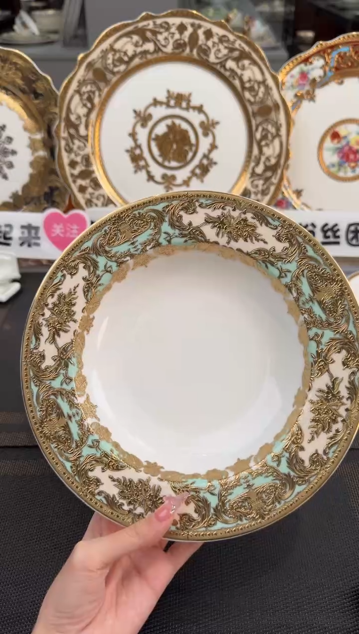 【闪购商品】瓷片8.5英寸草帽盘福利价