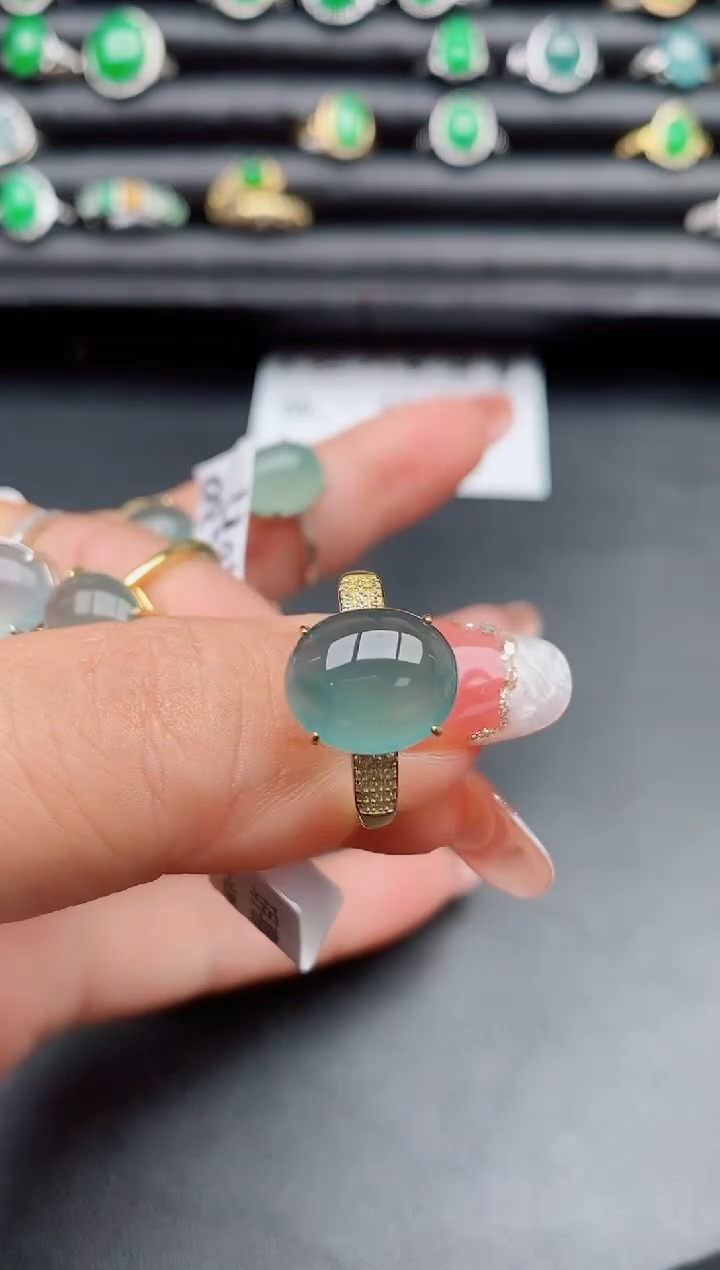 【闪购商品】翡翠戒指银S925镶嵌12312312