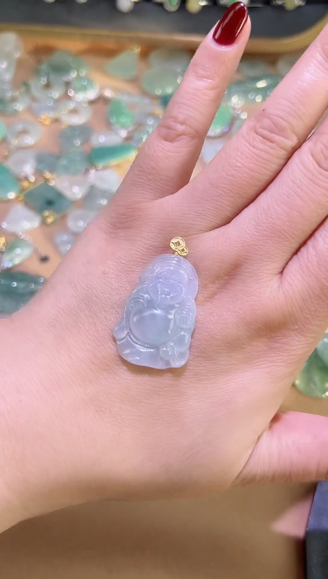 【闪购商品】翡翠颈饰未镶嵌财神