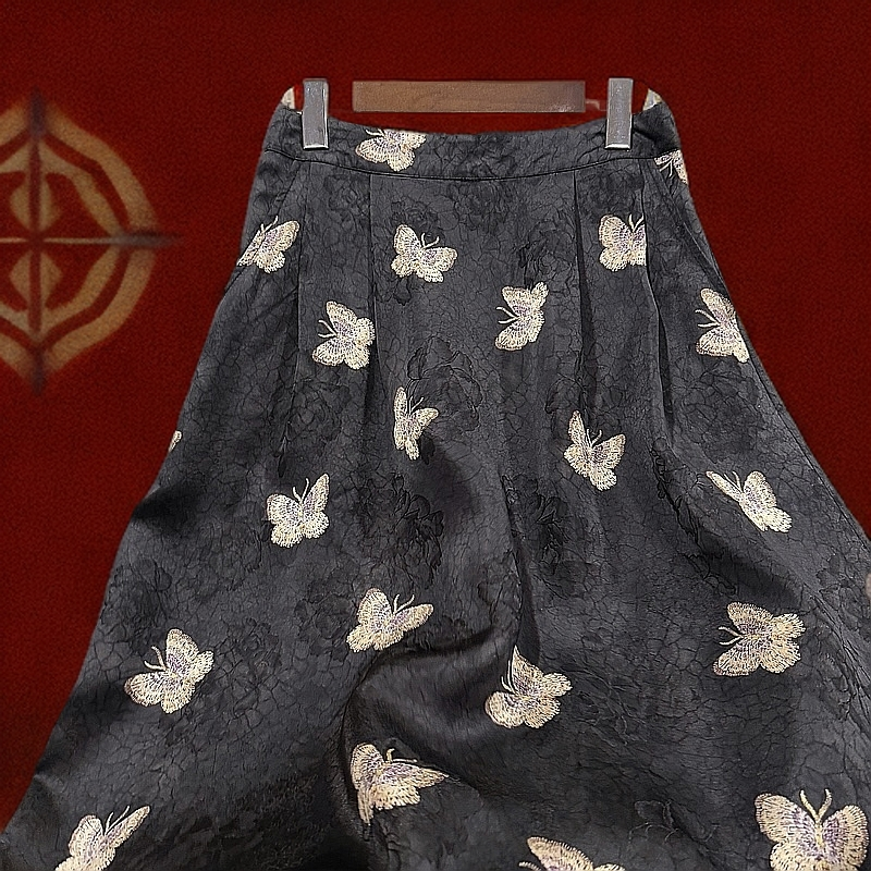 <<非遗美学>>高腰宽松休闲百搭中国风半裙T1425