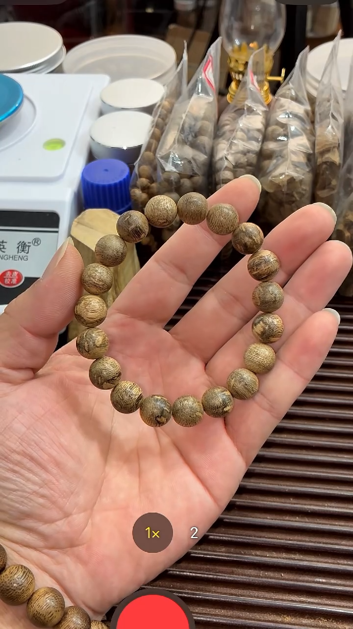 沉香手串正区老西马1.17尺寸11克+