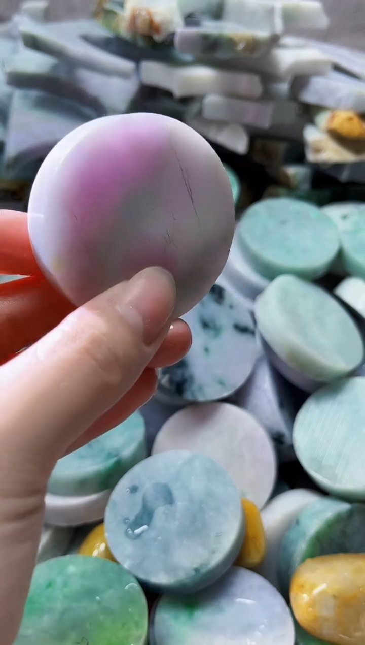 裸石翡翠天然翡翠A货古 南 652