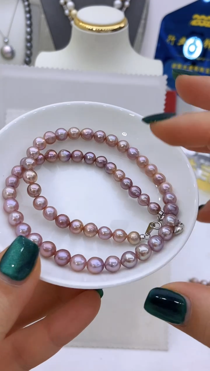 【闪购商品】淡水珍珠项链未镶嵌18 6-7mm