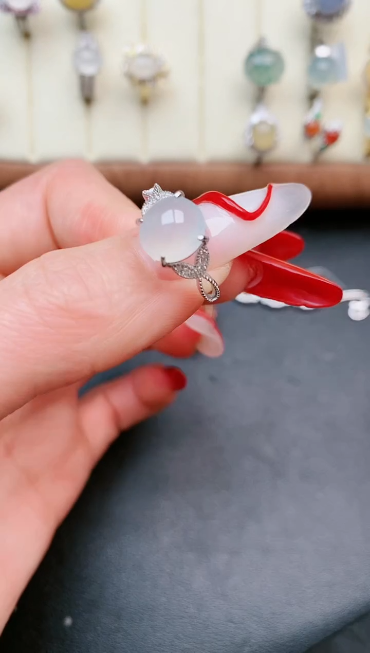 【闪购商品】翡翠戒指银S925镶嵌......