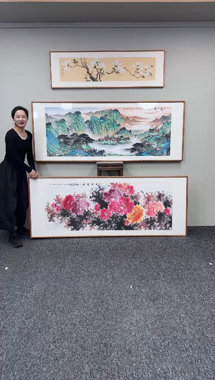 国画花开富贵210*80