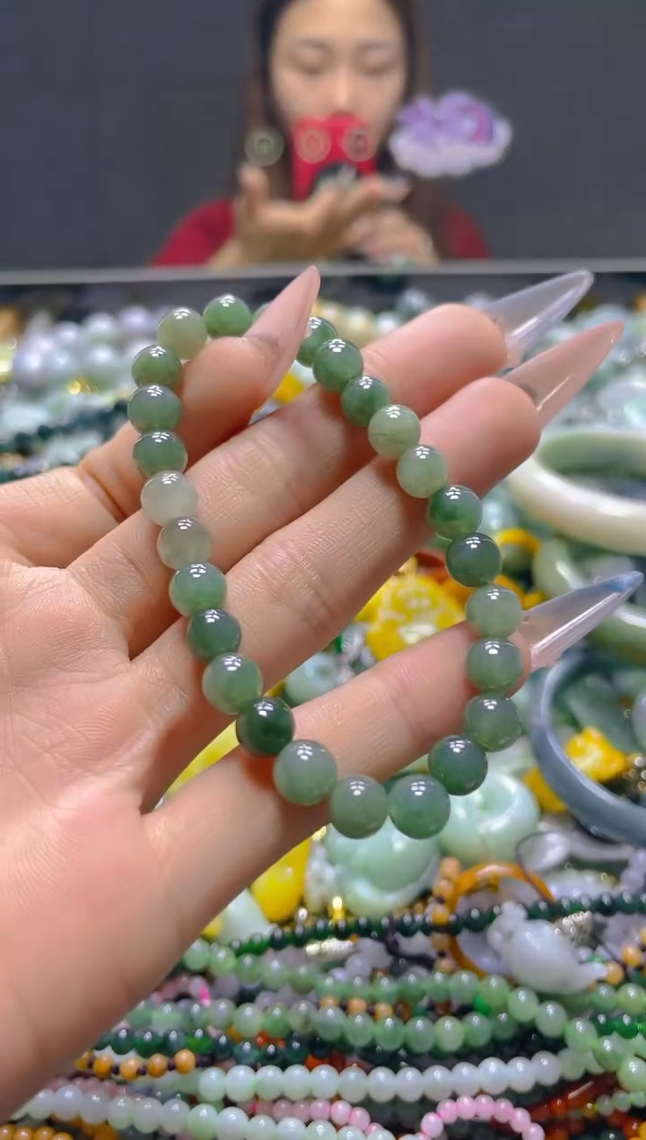 颈饰未镶嵌翡翠7MM
