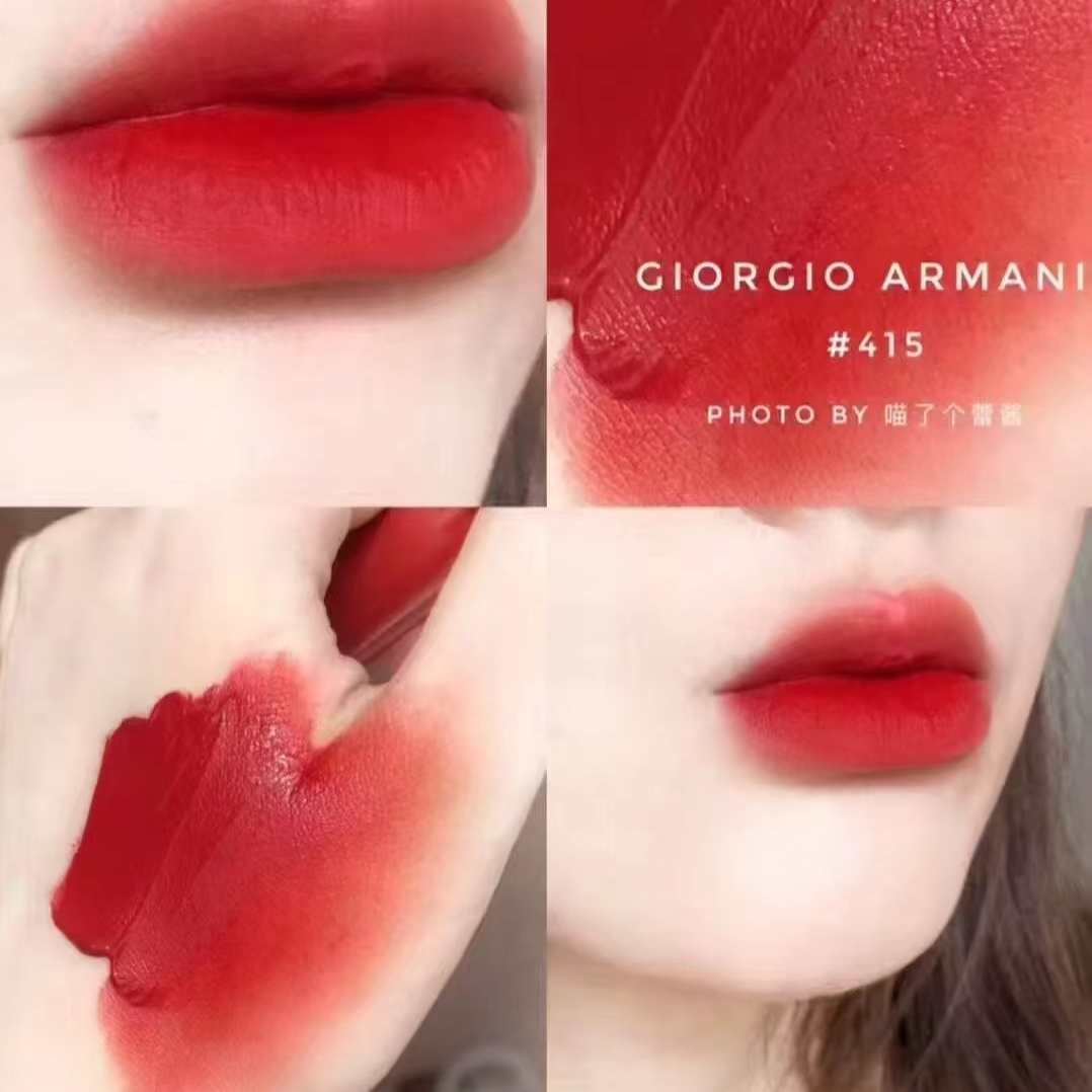 阿玛尼红管唇釉#415丝绒哑光显白6.5ml 正装【国际效期27.11】