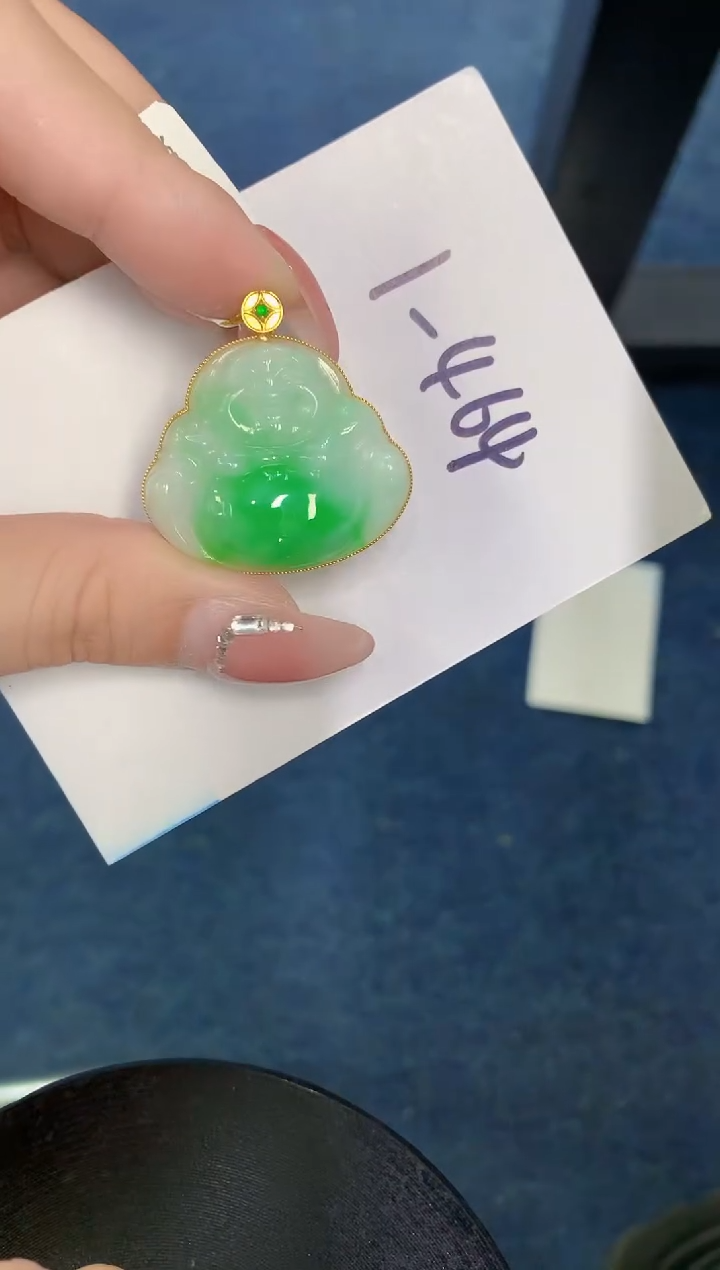 【闪购商品】翡翠颈饰18K金镶嵌000000000