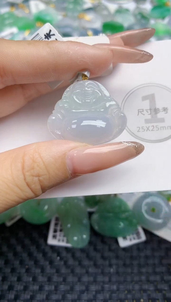 颈饰未镶嵌翡翠天然缅甸A货翡翠百元以上9元证书费自理