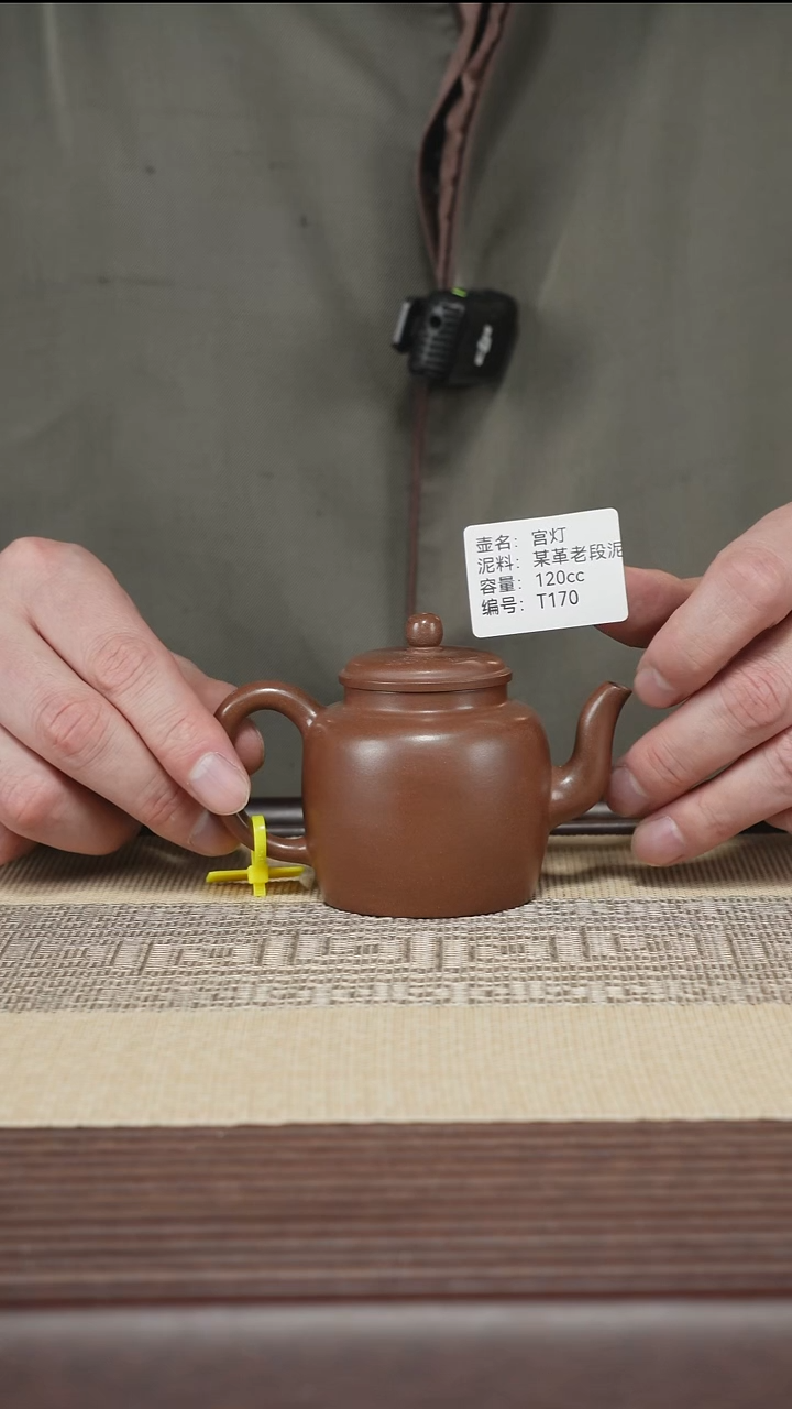 茶壶紫砂T170 某革泥 宫灯 120cc