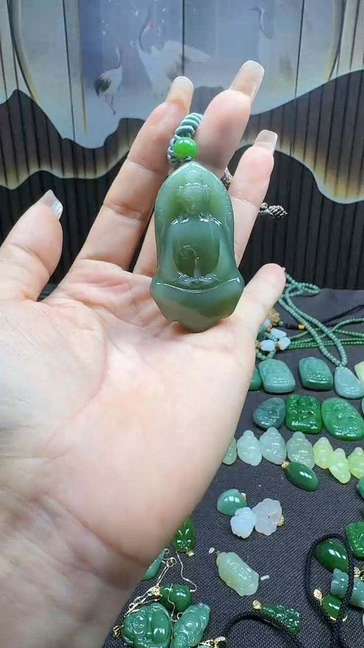 和田玉未镶嵌挂件1