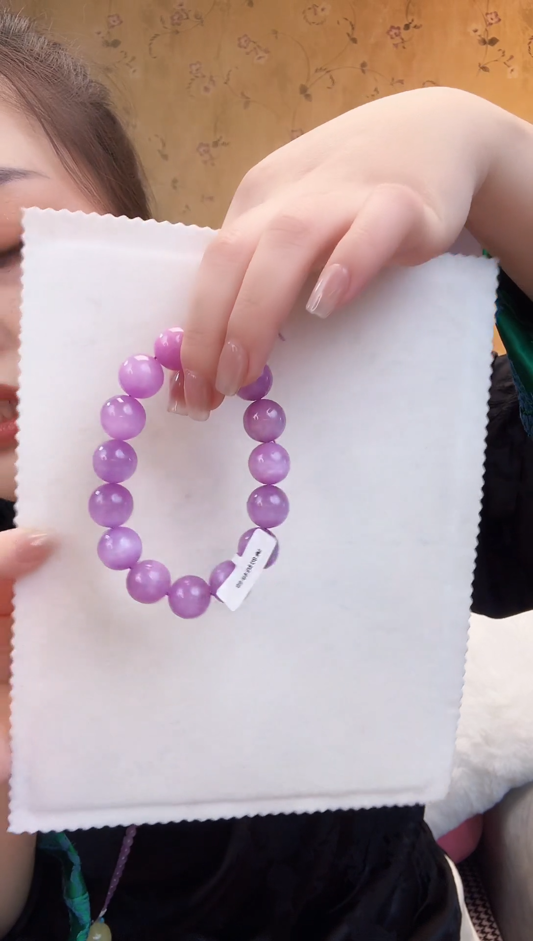 【闪购商品】锂辉石手串未镶嵌紫锂辉手串约14M