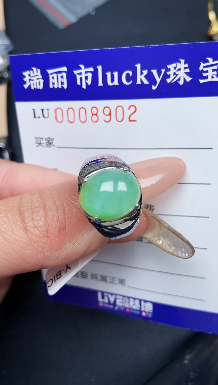 【闪购商品】翡翠颈饰银S925镶嵌8902
