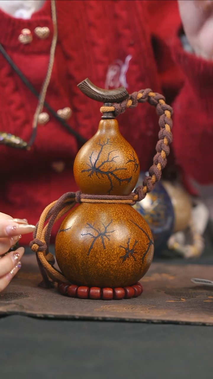 【闪购商品】WB218大漆酒葫芦不包手串及旋转底座