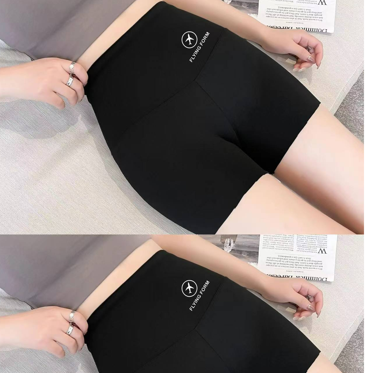 【子惠创意馆】三分鲨鱼裤夏季薄款飞机裤安全裤打底瑜伽裤