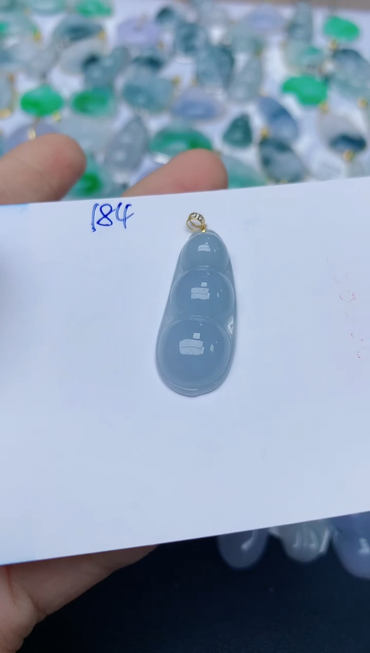 【闪购商品】翡翠颈饰18K金镶嵌天然翡翠A货    184