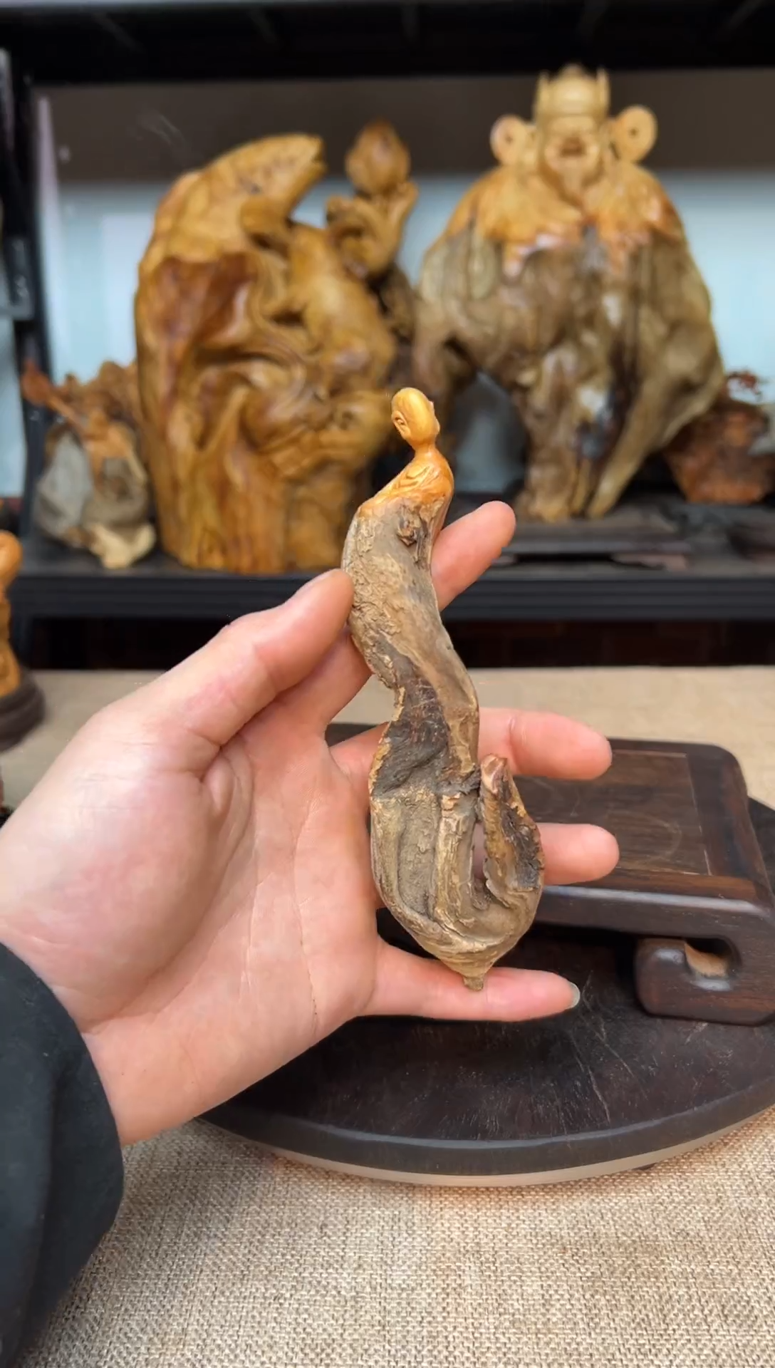 柏木（崖柏）崖柏雕刻件