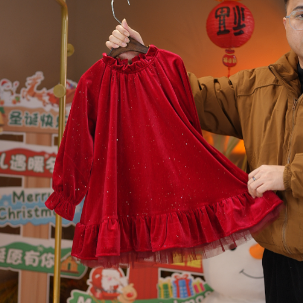 2025冬季新品女童加绒加厚JY23裙