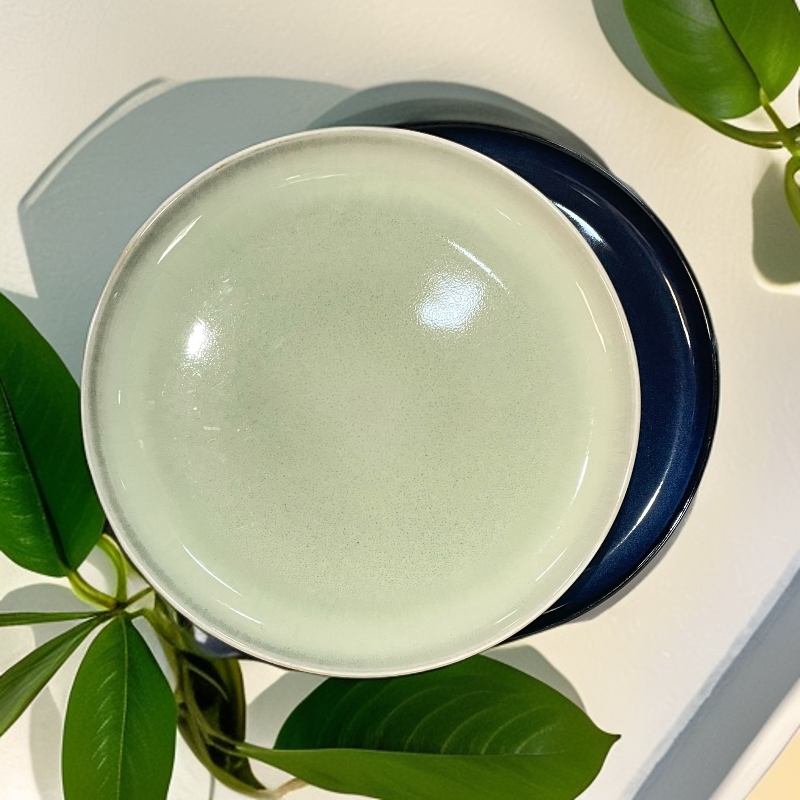 高品质釉下窑变陶瓷平盘 家用餐具 西餐牛排盘 6月30日开场福利
