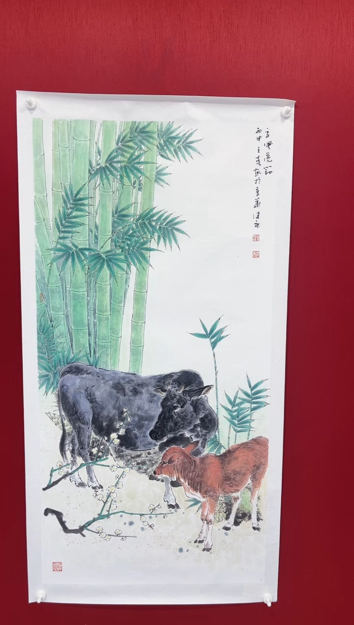 【闪购商品】国画4#蓝健康老师画作