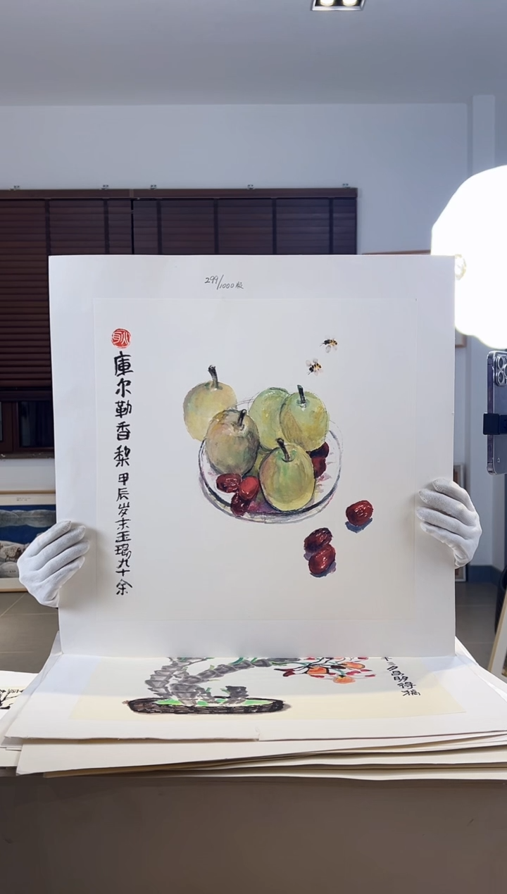 【闪购商品】版画耿玉琨限量作品亲签盖章版画S