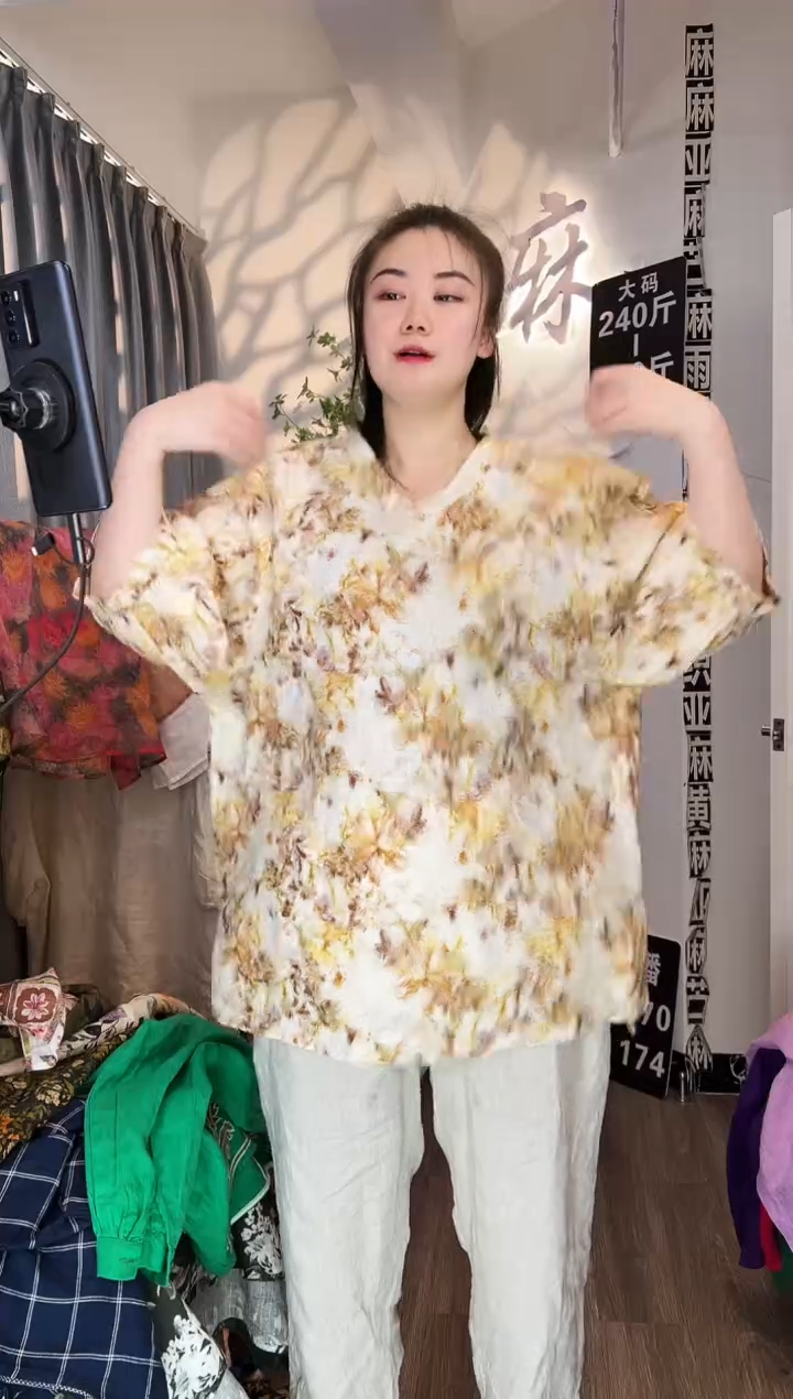 亚麻汉麻苎麻大码女装。