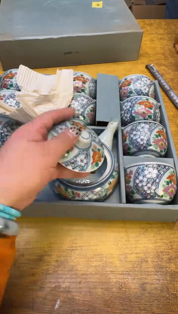 瓷器瓷器瑕疵破破40一壶十杯