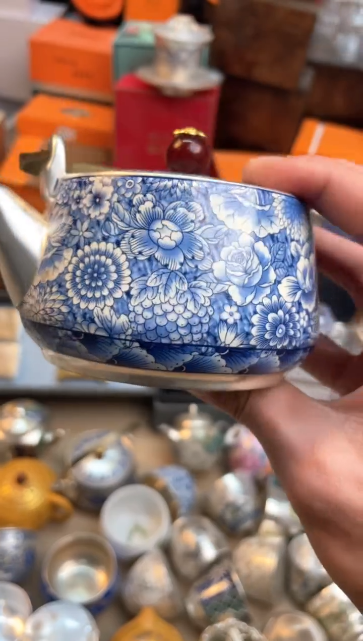 【闪购商品】瓷片@@@@@@@@@@@@万花提梁壶