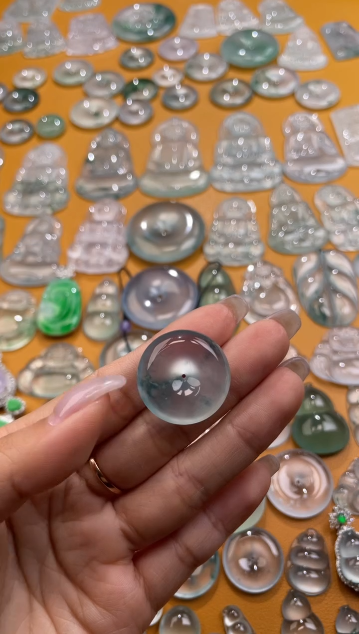 【闪购商品】翡翠吊坠(不含链)未镶嵌平安扣 24.8 7.8