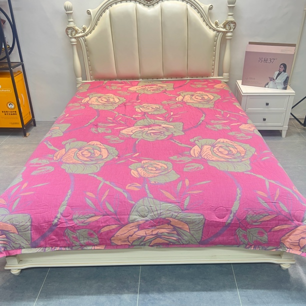 【花香四溢-床单】 全棉色织双层纱床单2.4*2.5米