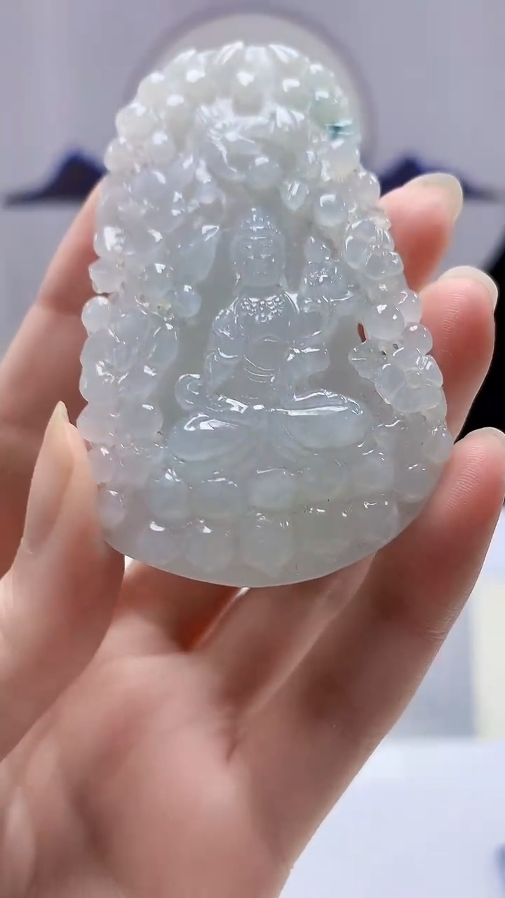 【闪购商品】定制翡翠未镶嵌4829zm-毛货挂件98