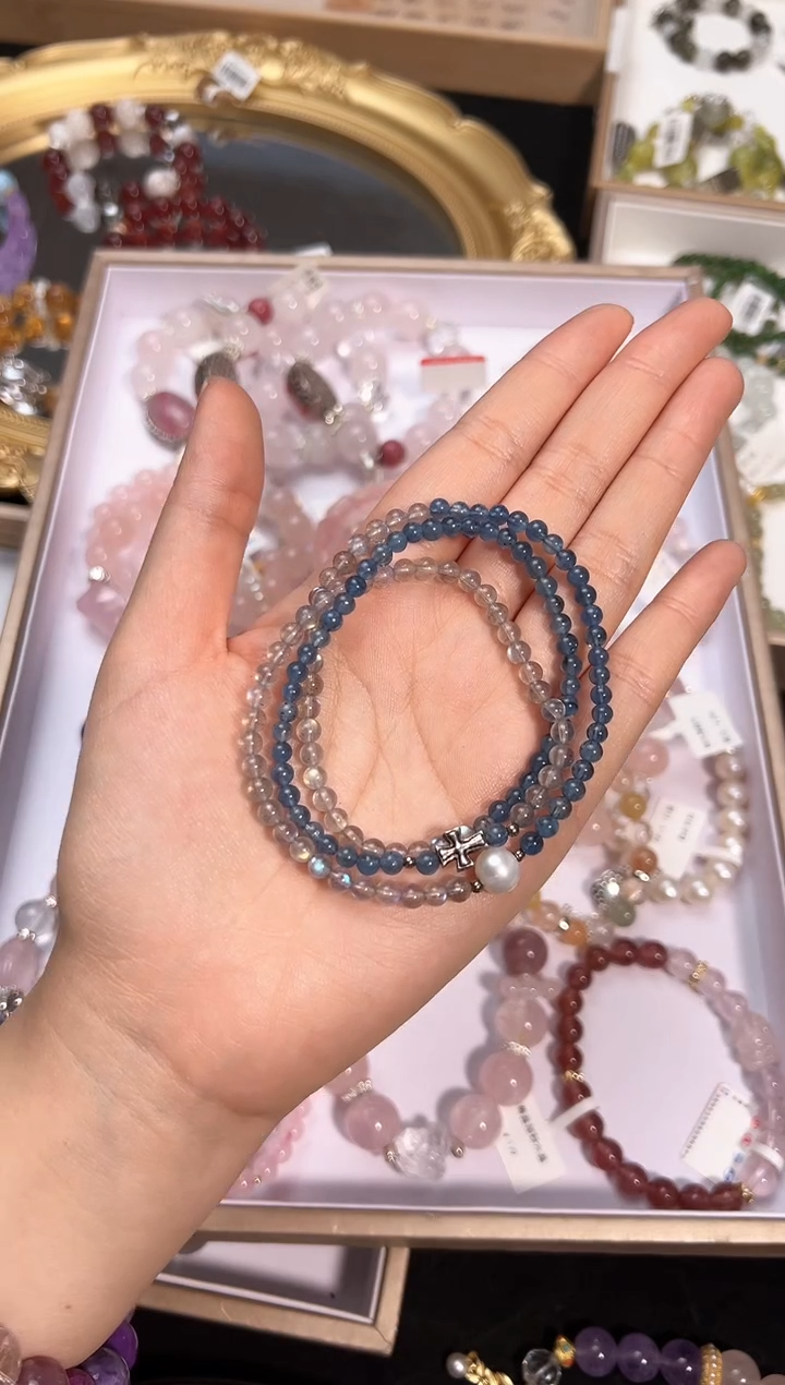 【闪购商品】月光石手链未镶嵌颜色微差多样性发货发其一