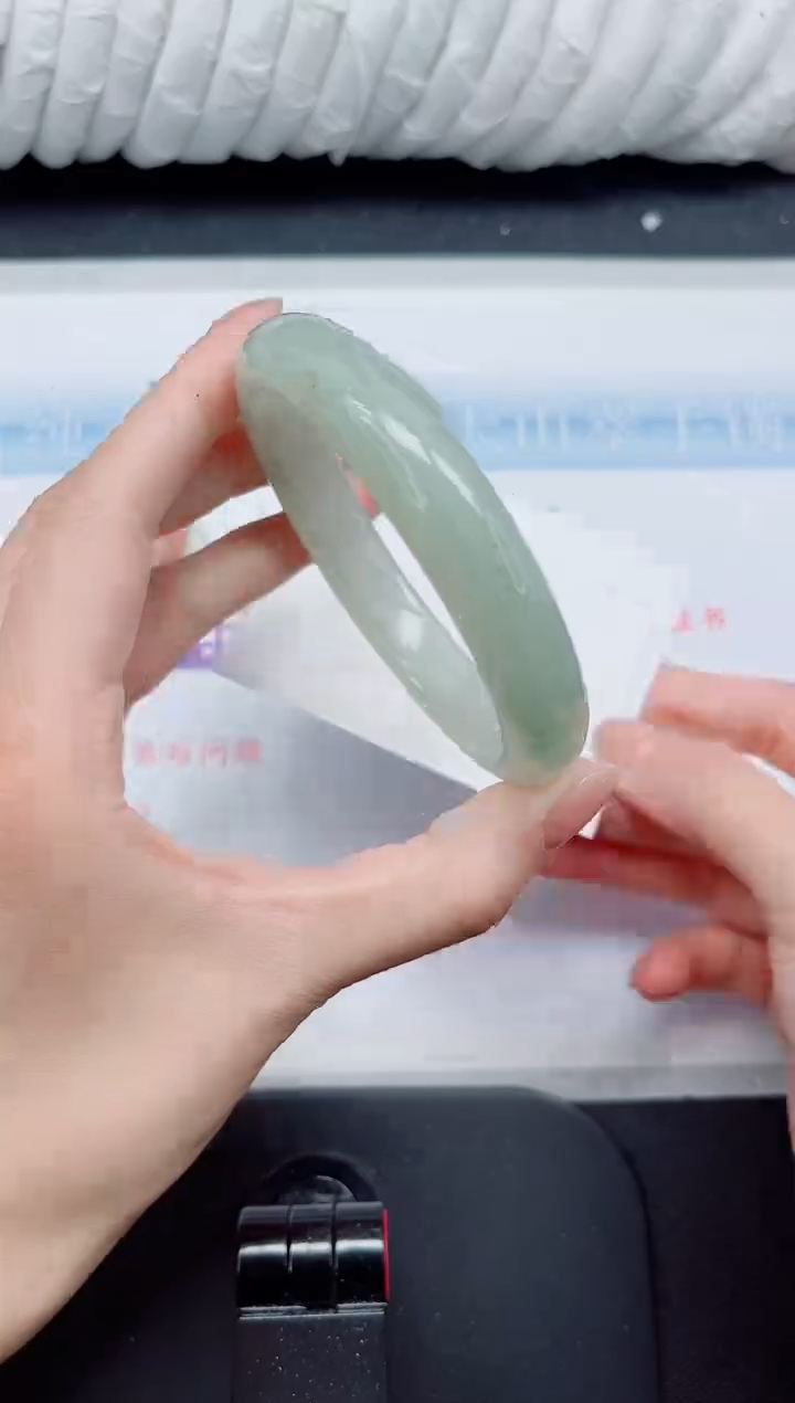 【闪购商品】石英质玉手镯未镶嵌49#60.1