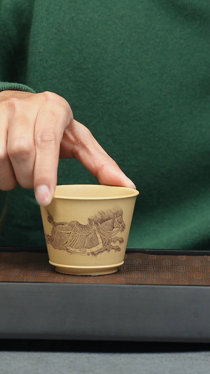 紫砂茶壶五堂 段泥青骓杯
