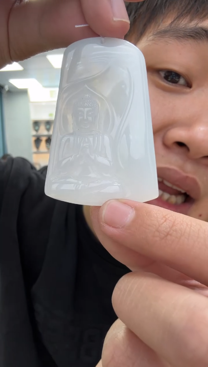 【闪购商品】翡翠颈饰未镶嵌天然翡翠A货孤品一件