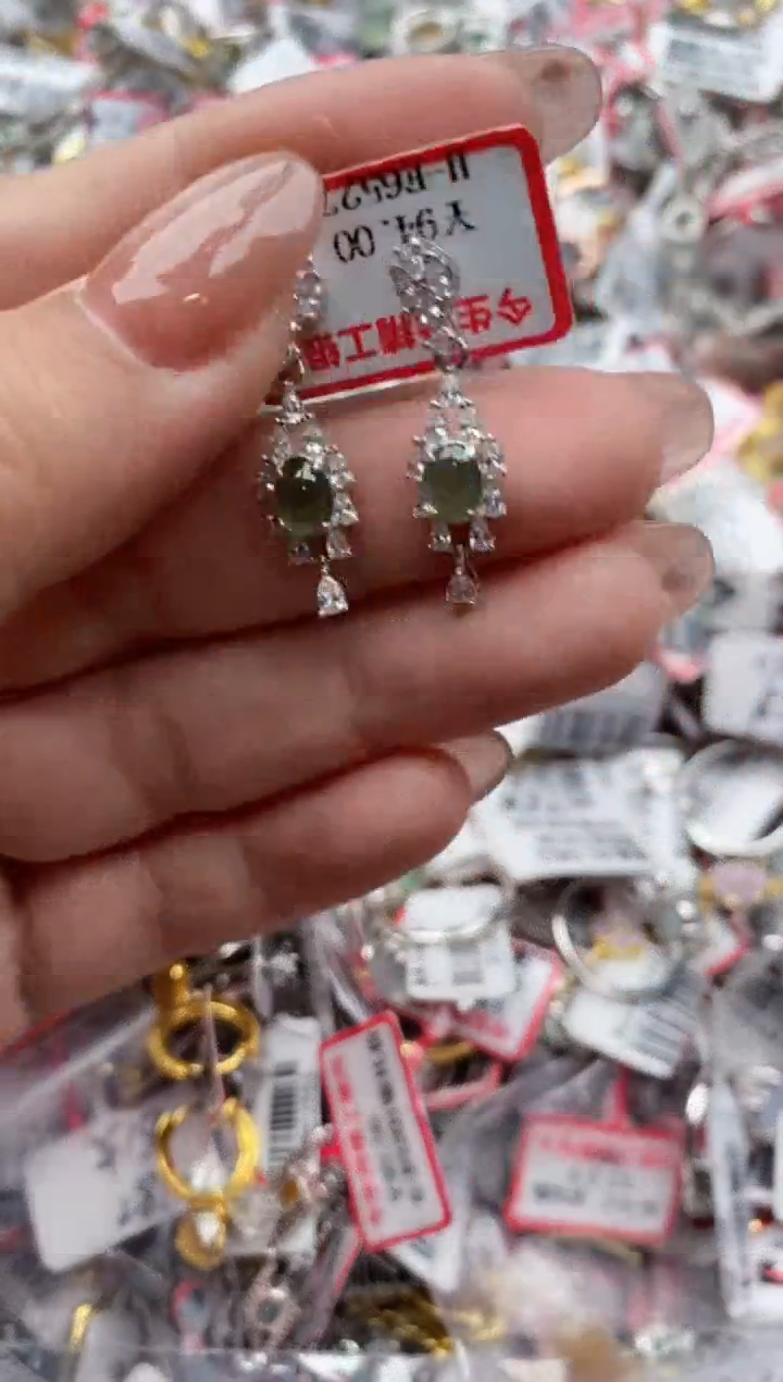 【闪购商品】翡翠戒指银S925镶嵌55555--1