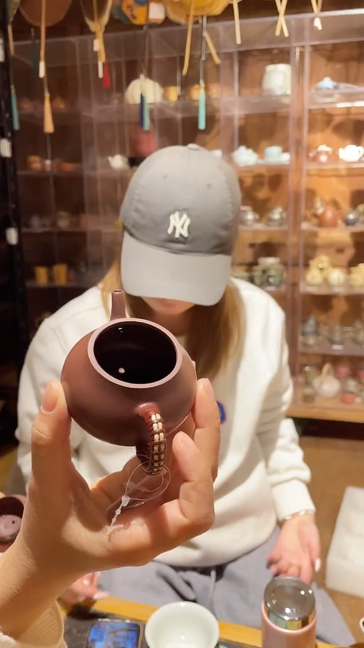 藤编潘壶 紫朱泥 100cc（藤编方式随机）