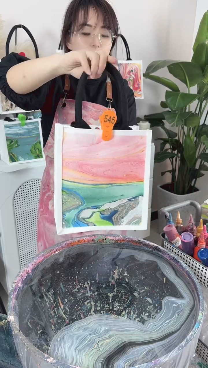 帆布545小艺手作大漆包包