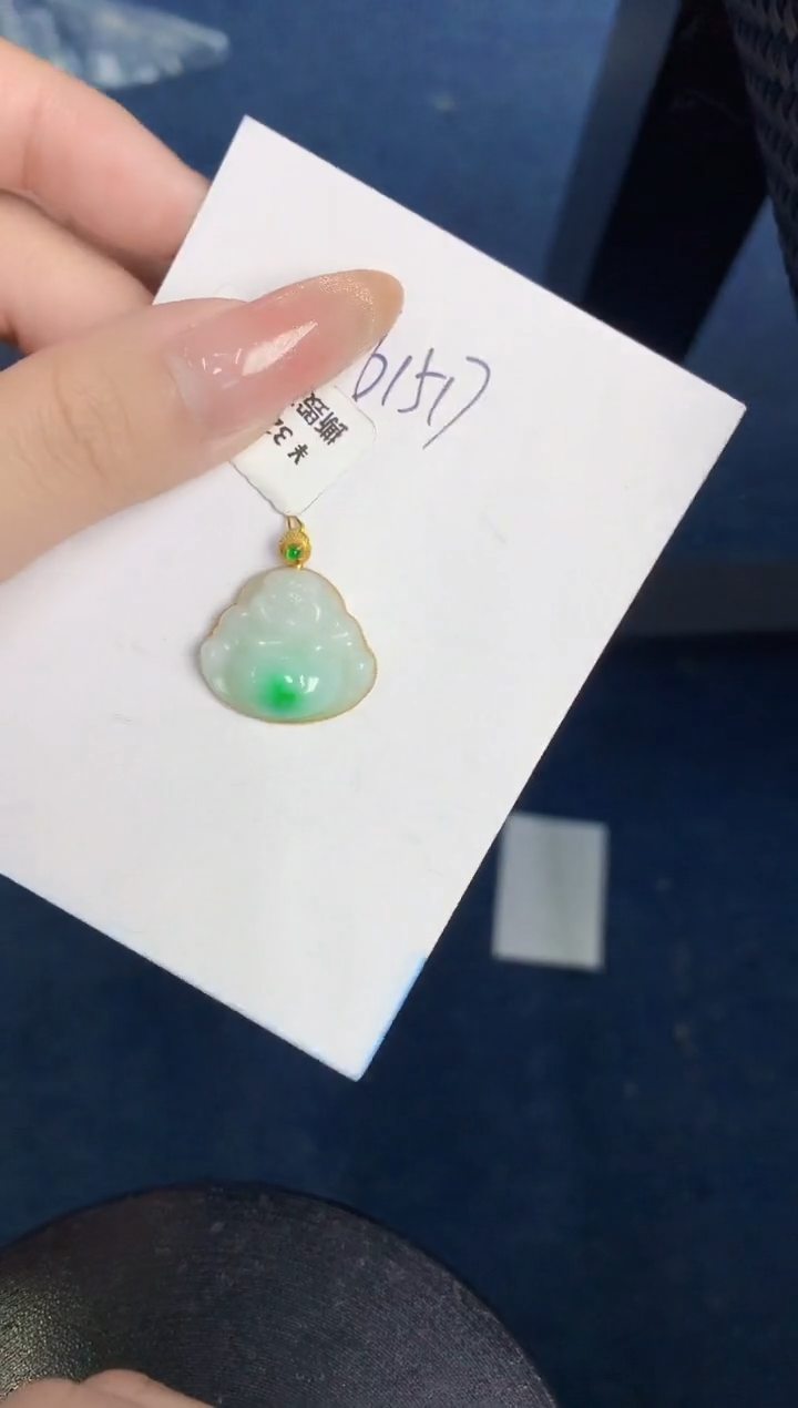 【闪购商品】翡翠颈饰18K金镶嵌000000000