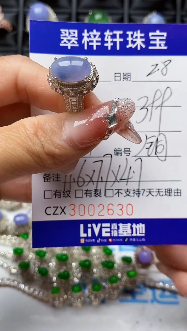 【闪购商品】翡翠戒指未镶嵌 未镶嵌2630