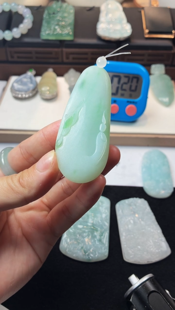 未镶嵌定制翡翠松**~毛货不退不换