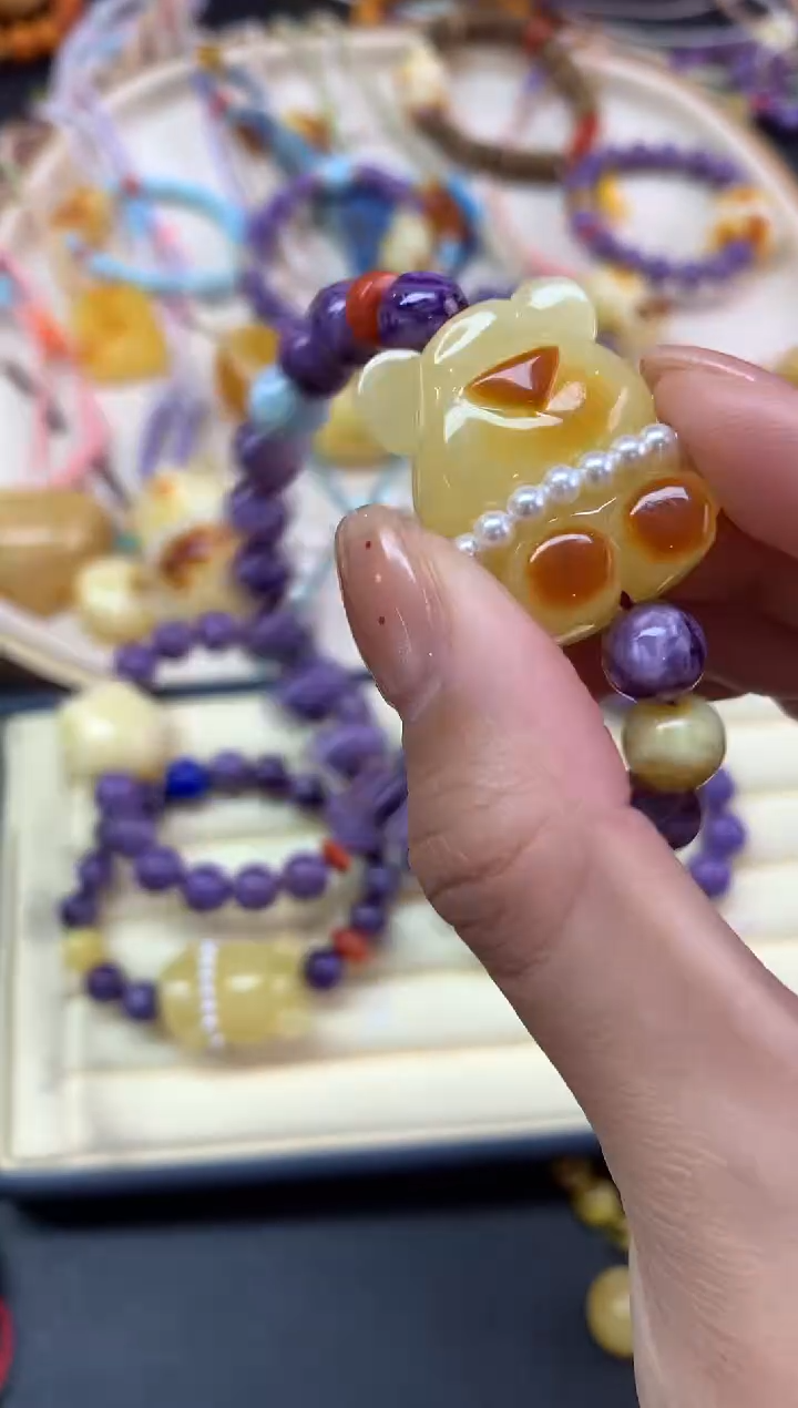 【闪购商品】蜜蜡裸石未镶嵌手串A460|1680