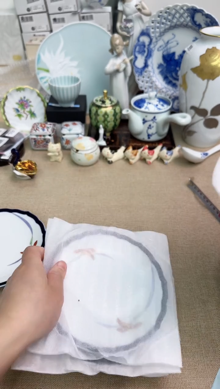 瓷片御*玲辰辰的瓷器好看到爆